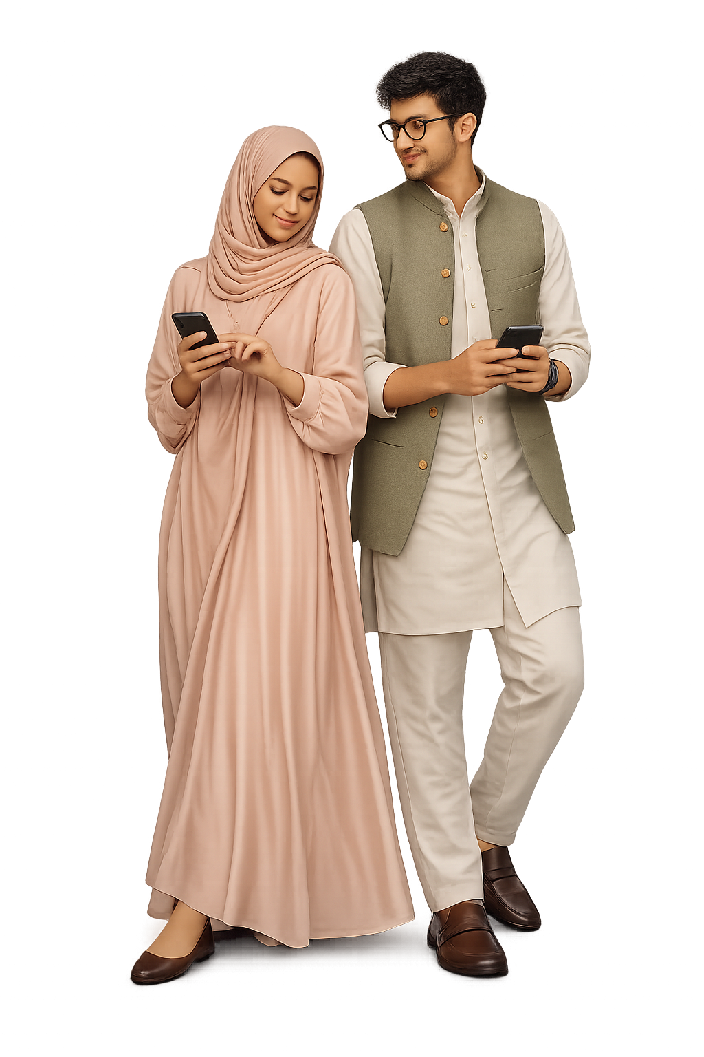 Ayisha and Safwan chatting